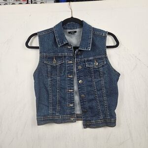 Y2K Blue Denim Vest